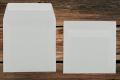 [27010] Briefhüllen 160x160 mm Haftklebend Transparent Weiß 100 g/qm